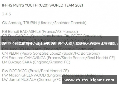 穆西亚拉对阵葡萄牙之战中展现西甲级个人能力解析技术突破与比赛影响力